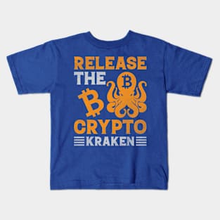 Release The Crypto Kraken Kids T-Shirt